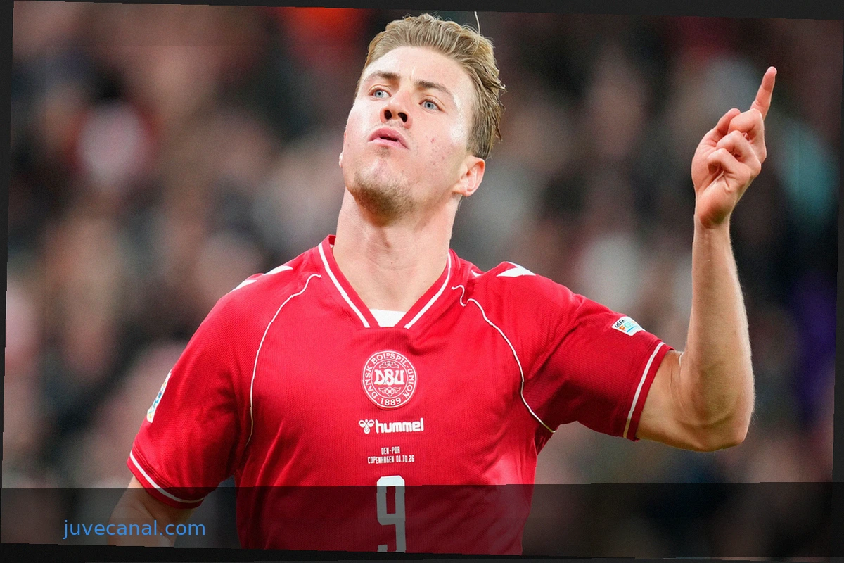 Jubel-Kopie von Höjlund: Dänischer Stürmer verhöhnt Portugal mit CR7-Jubel